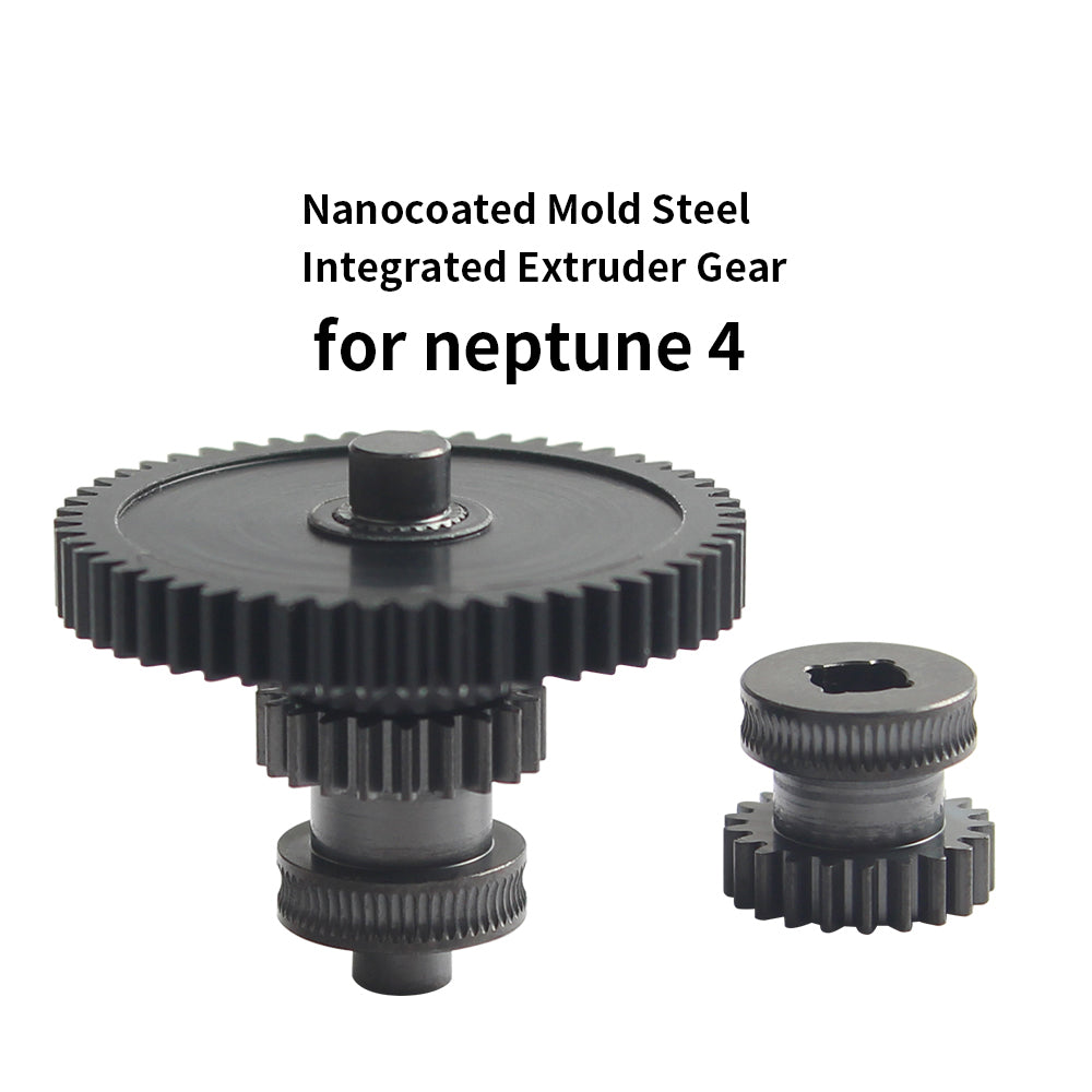neptun gears Nanocoated Mold Steel Integrated Extruder Gear For ELEGOO Neptune 4 /Pro/Plus/Max 3D Printer