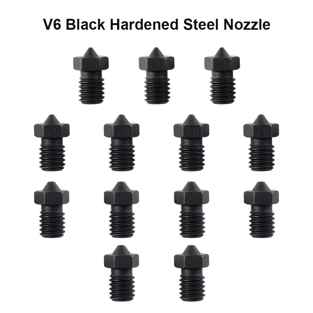 FYSETC E3D V6 High Quality Hardened Steel Nozzle 0.3/0.4/0.6mm size No –  FYSETC OFFICIAL WEBSITE
