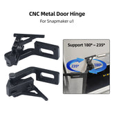 CNC Metal Door Hinge Upgrade Kit for Snapmaker U1 3D Printer 180°~235° Wide Angle Door Opening Hinge