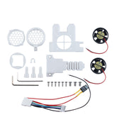 Dual Ball Bearing 24V Round Exturder Cooling Fan for Bambu Lab A1 A1 Mini 3D Printer With Printed Housing and Wiring Harness