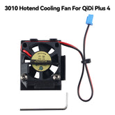 DC 24V Dual Ball Bearing Hotend Cooling Fan for QiDi Plus 4 3D Printer 10000RPM High Airflow Low Noise with Mounting Bracket