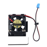 DC 24V Dual Ball Bearing Hotend Cooling Fan for QiDi Plus 4 3D Printer 10000RPM High Airflow Low Noise with Mounting Bracket