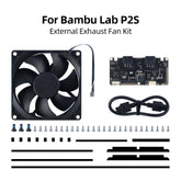 External Exhaust Fan Kit for Bambu Lab P2S 3D Printer Complete 9225 Cooling Fan Upgrade