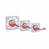 Luminous hydraulic bearing fan 12V/24V 2510/3010/4010 LED Light Silent Hydraulic Bearing Fan Cooler Heatsink For 3D Printer