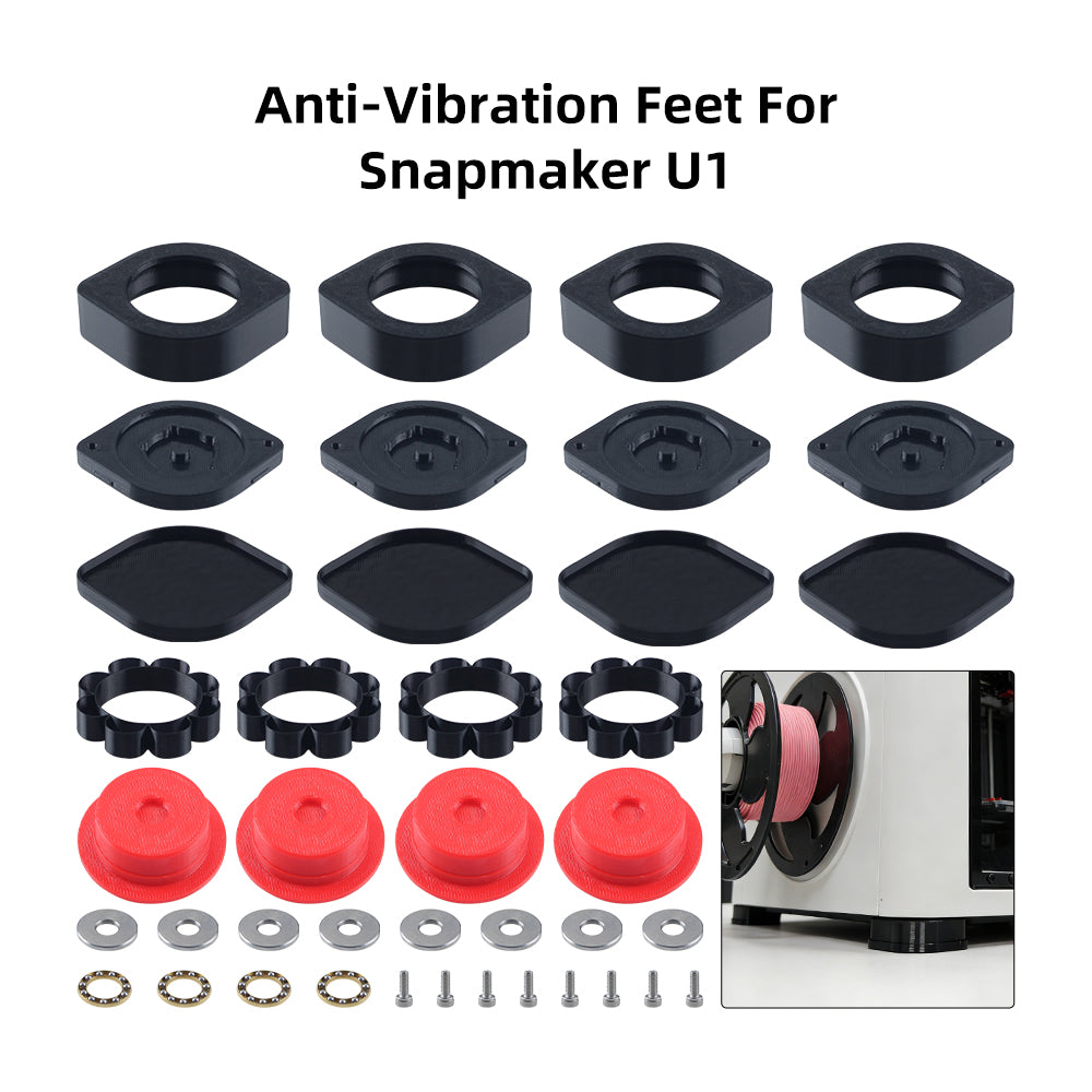 For Snapmaker U1 HULA Anti-Vibration Feet Anti-slip Anti-Shock Dust-pr FYSETC For Snapmaker U1 HULA Anti-Vibration Feet Anti-slip Anti-Shock Dust-pr FYSETC