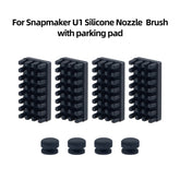 4PCS Silicone Nozzle Brush with Parking Pad Set for Snapmaker U1 3D Printer