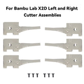 6pcs Filament Cutter Left and Right 3+3 for Bambu Lab X2D 3D Printer
