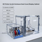 FYSETC 3d Printer Enclosure Dust-proof Display Cover with LED and Filter 3D Printer Acrylic enclosure for Creality Bambu Prusa