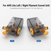Left Right Filament Funnel Unit for Bambu Lab AMS Lite A1 A1 Mini 3D Printer Slot 1 2 3 4 Internal Feeder Sensor Component