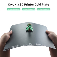 CryoNix Upgraded Build Plate Double-sided Easy To Printing Steel Sheet for Bambu H2D X1 P1 A1 3D Printers