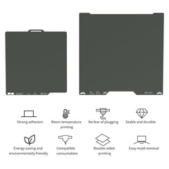 CryoNix Upgraded Build Plate Double-sided Easy To Printing Steel Sheet for Bambu H2D X1 P1 A1 3D Printers