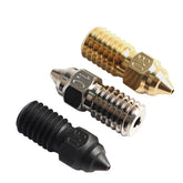 10PCS 3D Printer Nozzle Plated Copper /Hardened steel /Brass High Speed 0.2/0.3/0.4/0.5/0.6/0.8/1.0mm Compatible with 1.75mm Filament M6 Thread 16.8mm For Ender 3 V3 SE / Ender 7 / Ender 5 S1