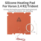 FYSETC 300*300 350*350mm Perforated Silicone Heated Bed Heating Pad 110V 220V 750W/1000W 3D Printer Silicone Heater