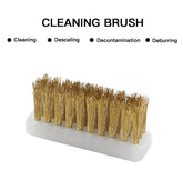 FYSETC 3D Printer Cleaner Tool Copper Wire Toothbrush Copper Brush Handle for Hotend Cleaning Nozzle Heater Block Hot Bed Parts