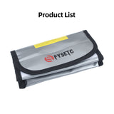 Lipo Battery Fireproof Storage Safety Bag With Hook & Loop Closure for RC Model 3D Printer Lithium Cell Charging Protection