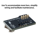 Fan Adapter Board for Flashforge AD5X 3D Printer, 4-Pin Fan Interface Converter