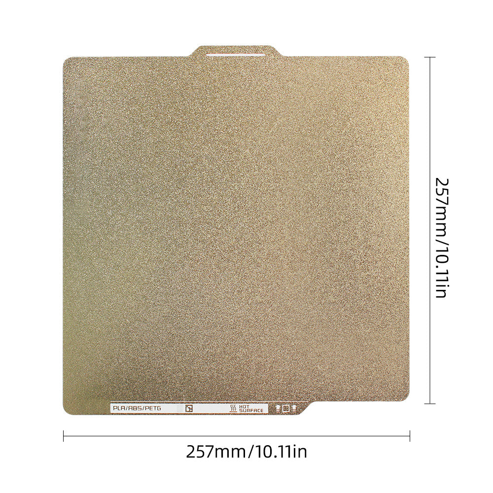 FYSETCPEI Build Plate 257x257mm Double Sided Textured PEI Sheet for Bambu Lab X1C/X1/X1E/P1P/P1S