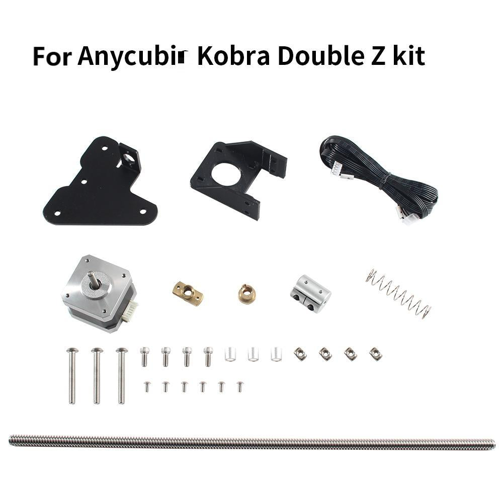 For Anycubic Kobra 3D Printer Dual Z Axis Upgrade Kit TR8X4 Lead Screw 350MM 42-34 Stepper Motor Y Type Cable For Kobra Upgrade Accessories