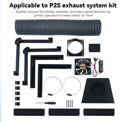 External Exhaust Fan Kit for Bambu Lab P2S 3D Printer
