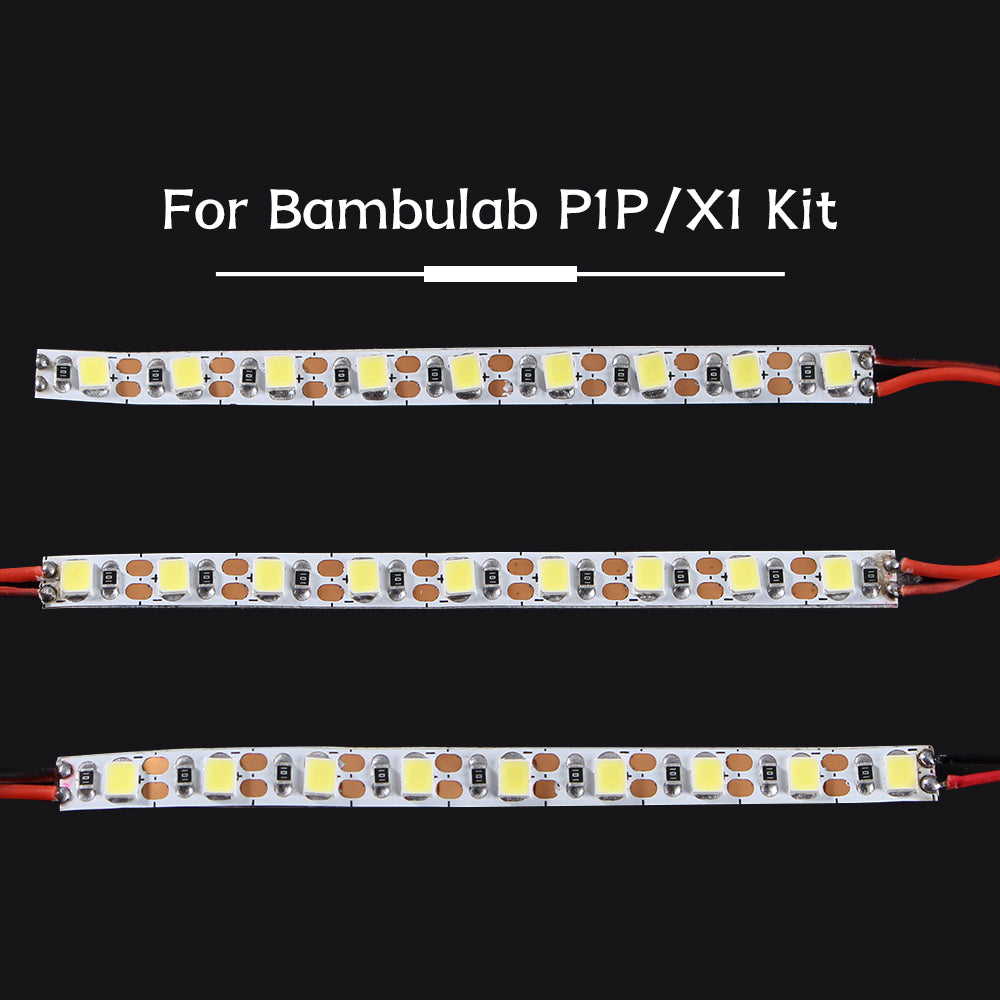 For BambuLab X1/p1p Led Light Strip Waterproof Lights 3d Printer Parts for Bambu 3d Printer