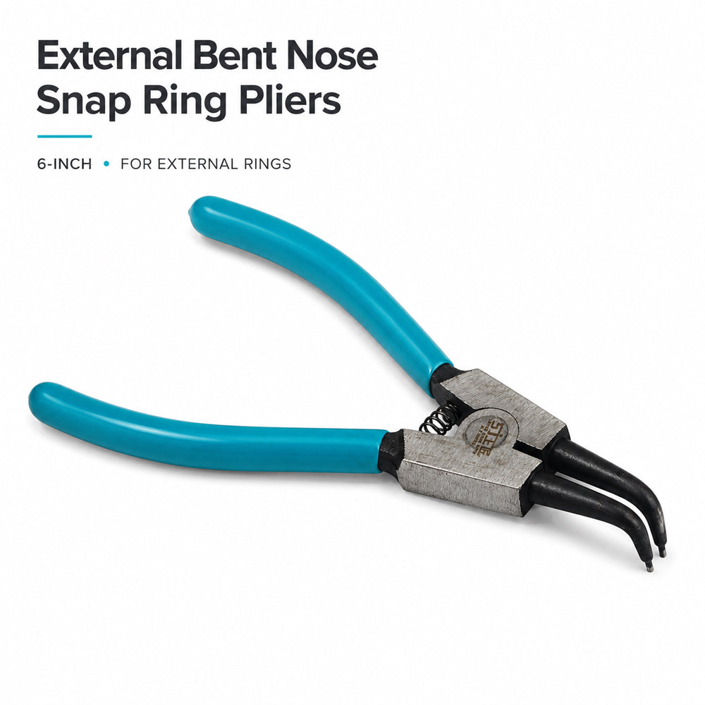 6 Inch External Bent Nose Snap Ring Pliers