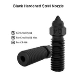 Hardened Steel Nozzle For Creality K1/K1 MAX CR-M4 Nozzle 0.3/0.4/0.6/1.0/1.2mm for K1 FDM 3D Printer Parts Non Stick Filament