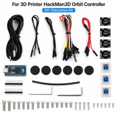 Hackman3D Orbit Controller 6‑DoF Navigation Controller Open‑Source DIY Hall‑Effect Joystick For CAD 3D Modeling Design Creative