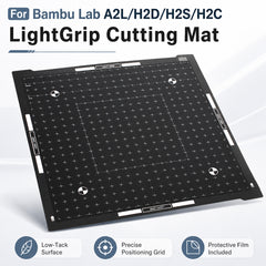 LightGrip Cutting Mat for Bambu Lab A2L H2D H2S H2C 3D Printer Low Tack Surface for Paper Cardstock with Protective Film