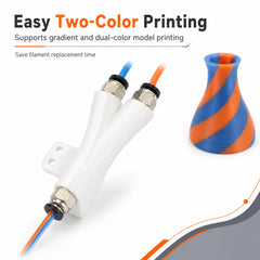 Dual Filament Y Splitter for 3D Printer
