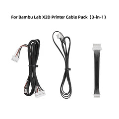 3 in 1 Cable Pack for Bambu Lab X2D 3D Printer