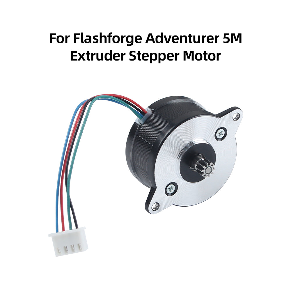 Extruder Stepper Motor for Flashforge Adventurer 5M 3D Printer Pre-installed Drive Gear With 4Pin Terminal Cable