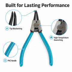 6 Inch External Bent Nose Snap Ring Pliers
