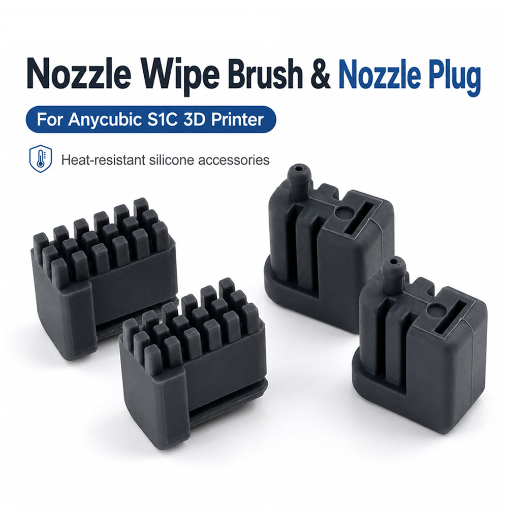 Nozzle Wipe Brush and Plug for Anycubic S1C 3D Printer