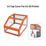 For Snapmaker U1 Top Cover Insulated and Dustproof Transparent Enclosure Upgraded 3D Printer Parts for Snapmaker U1