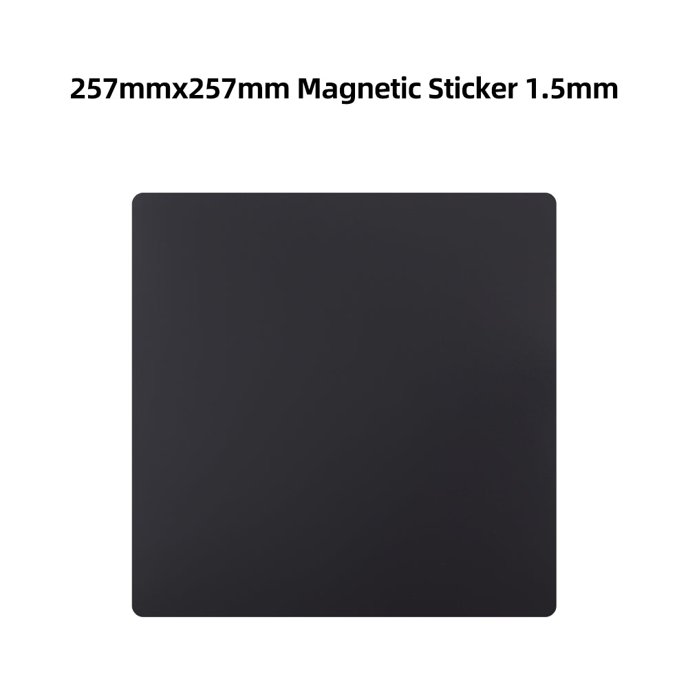 257x257mm Magnetic Sticker for Bambu Lab 3D Printer Build Plate 1.5mm Thick Flexible Magnetic Base Sheet