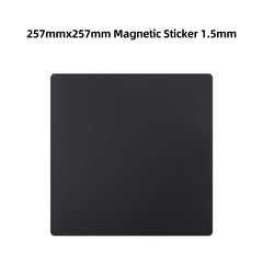 257x257mm Magnetic Sticker for Bambu Lab 3D Printer Build Plate 1.5mm Thick Flexible Magnetic Base Sheet