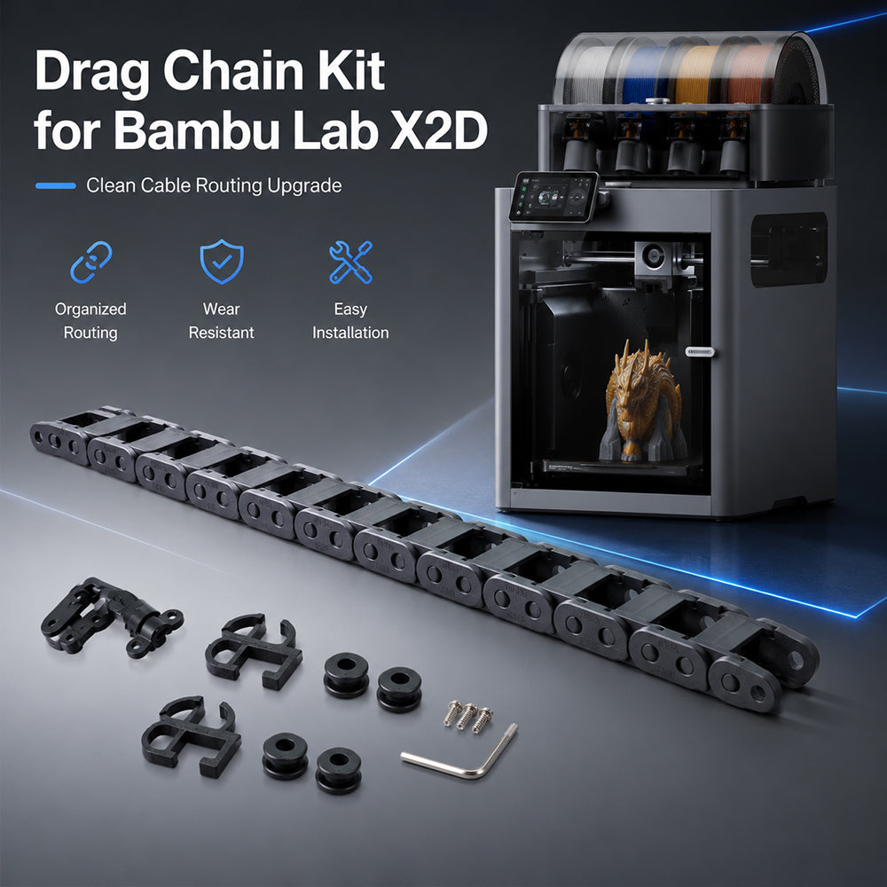 Drag Chain Kit for Bambu Lab X2D 3D Printer