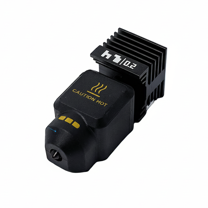 0.2mm Hardened Steel Hotend for Bambu Lab P2S X2D 3D Printer Detachable Design High Temperature 300℃ Wear Resistant Precision Nozzle