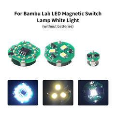 For Bambu Lab Ring/Single/Y Shape LED Light with Magnetic Control DIY 3D Printing Model Parts for Bambu voron AD5M K1 Kobra