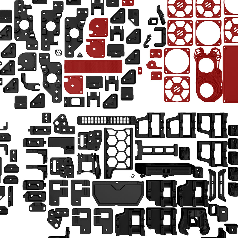 FYSETC High Quality Voron 2.4 R2 Pro SB Stealthburner Toolhead  ABS Printed Parts For Voron 2.4 R2 Pro 350mm Printer Kit