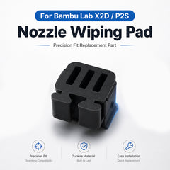 Nozzle Wiping Pad for Bambu Lab X2D P2S 3D Printer Silicone Cleaning Pad Quick 1 Second Tool Free Installation Replacement Part