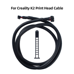 Double End Preassembled Plug Print Head Cable for Creality K2 3D Printer Thick Flexible Rubber Sheath Wire Harness