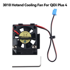 DC 24V Dual Ball Bearing Hotend Cooling Fan for QiDi Plus 4 3D Printer 10000RPM High Airflow Low Noise with Mounting Bracket