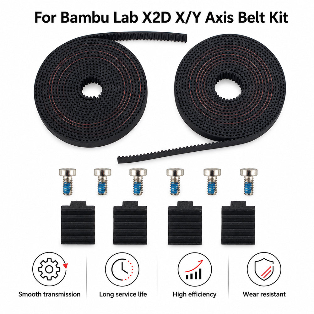 XY Axis Belt Kit for Bambu Lab X2D 3D Printer