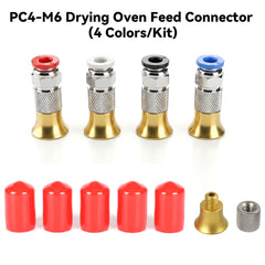PC4-M6 Drying Oven Feed Connector for 3D Printer