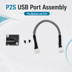 USB Port Assembly for Bambu Lab P2S Replacement USB Interface Module Printer Top Mount USB Connector