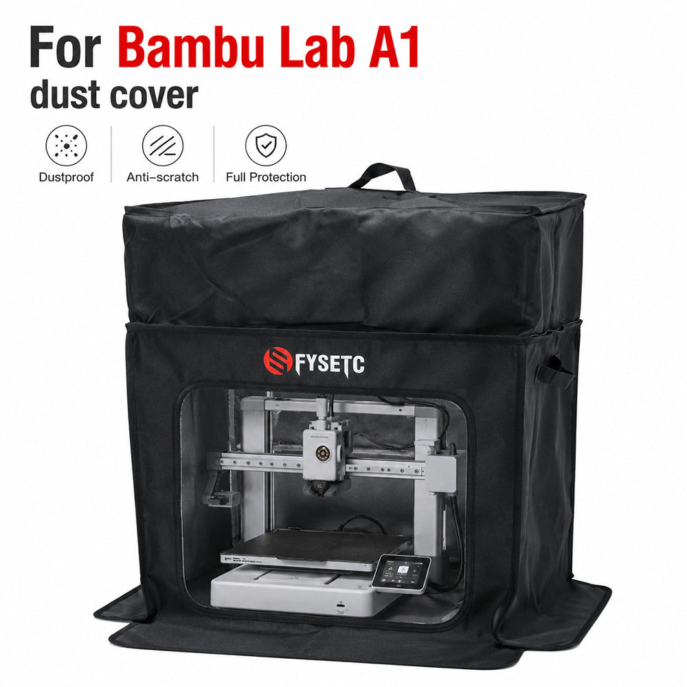 Dust Cover for Bambu Lab A1 3D Printer Full Protection Dustproof Anti Scratch Waterproof Visual PVC Window UV Sunscreen