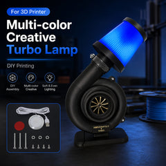 DIY Turbo Lamp Kit for 3D Printing Projects Creative Desk LED Light USB Powered 5V 2W with Switch for Maker Desktop Decoration