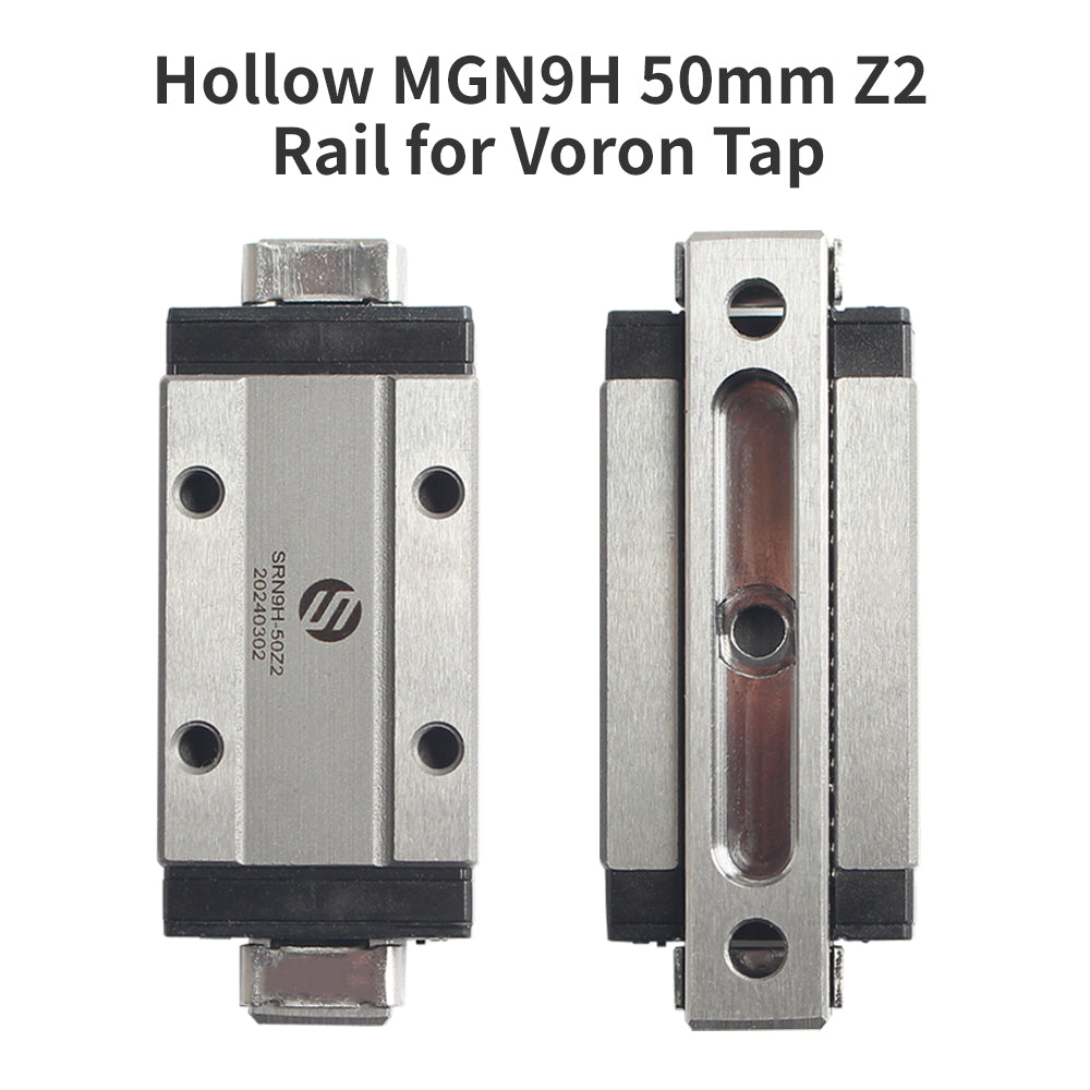 FYSETC Hollow MGN9H 50mm Z2 Rail for Voron Tap Light Weight Rails High Quality 3D Printer Parts for Voron 2.4 Trident