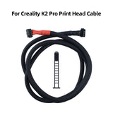 1200mm Total Length Dual Pre-crimped Plug Print Head Cable for Creality K2 Pro 3D Printer Thick Flexible Rubber Sheath